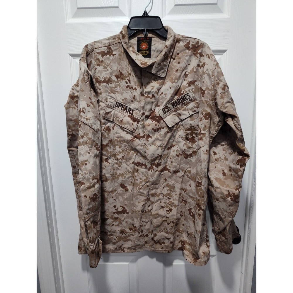 USMC Desert Marpat Combat  Camouflage Blouse‎ Uniform MCCUU MEDIUM XLONG SPEARS